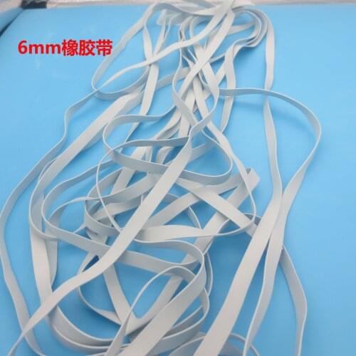 5meters Wholesale High Quality Non-toxic Soft Super Elastic White Rubber Elastic Band DIY Clothing Swimsuit Rubber Elastic Band