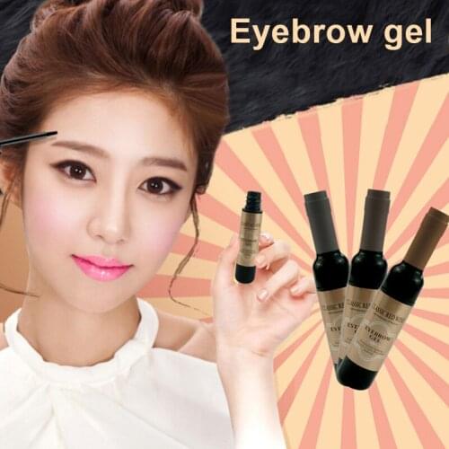 Peel off Eye Brow Tattoo Gel Cute Red Wine Bottle Shape Eyebrow Gel Cosmetics MPwell