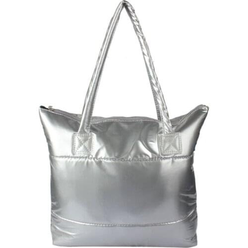 Right for you!!! New Arrival Fashion Women Messenger Bag Lady Space Solid Bale Tote Handbag Feather Down Cotton Shoulder Bag