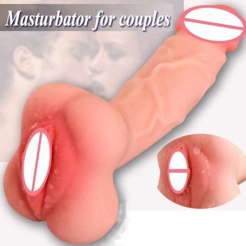 Silicone Adult Toy Realistic Unisex Dildo Penis Extender Sleeve Real Pussy Vagina Fake Ass Gay Sex Toy for Women