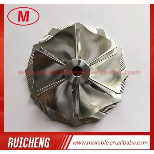 TD05H 25G 20G Upgrade 60.50/78.00mm 6+6 blades tapered tip angle:0 degree turbo billet/milling/aluminum 2618 compressor wheel