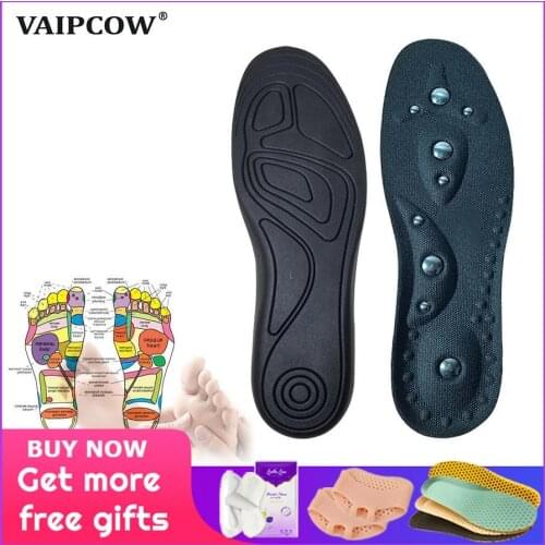 VAIPCOW High quality Magnetic Therapy Magnet Massage Insoles Men/ Women Shoe Comfort Pads Pain Relief Shoe Insoles