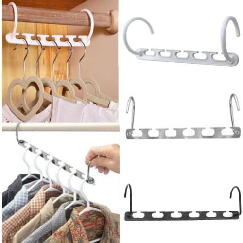 Magic hanger multi-functional folding plastic, metal drying rack hotel house hangers