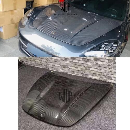 971 High Quality Carbon Fiber Front Engine Hood Bonnets Engine Covers For Porsche Panamera 971 Car Styling 17-UP