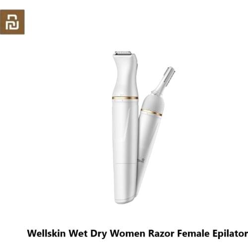 Wellskin Wet Dry Women Razor Female Epilator Shaving Machine Lady Hair Removal Trimmer Epilator For Body Leg Armpit