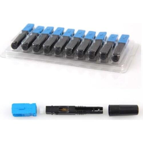 10PCS/lot 7U Fiber Optic Fast Connector FTTH Fast Connector7U SC/UPC fiber fast connectors Better quality than 3M 8802