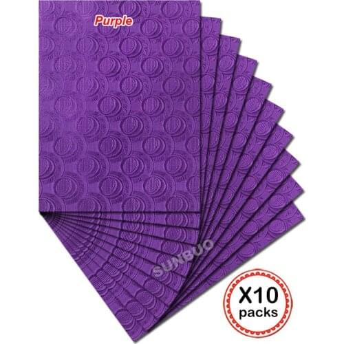 10 packs solid purple African SEGO headtie Head gele wrap Headscarf royal hair wrap soft high quality