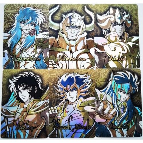 12pcs/set Saint Seiya Retro Original Twelve Gold Toys Hobbies Hobby Collectibles Game Anime Collection Cards