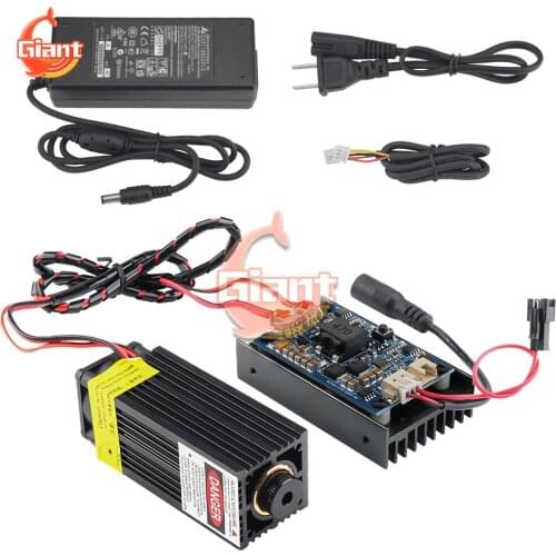 12V High Power TTL Adjustable Focus Blue Laser Module DIY Laser Engraver Tool Accessories 15W laser Head