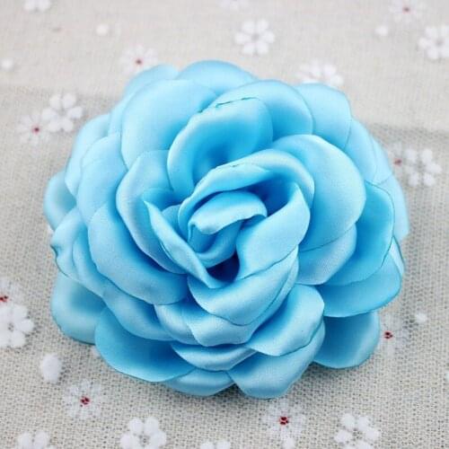 3pcs/1PK Burned edge Satin Rose Flower DIY Wedding Accessory Flower Holiday Flower FL2020001