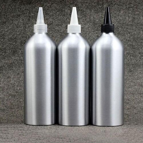 500 ml/g Silver Aluminium Metal Bottle Storage Sealed Bottle Plastic Tip Caps Great For Cosmetic/Reagent Container 10pcs 5.14