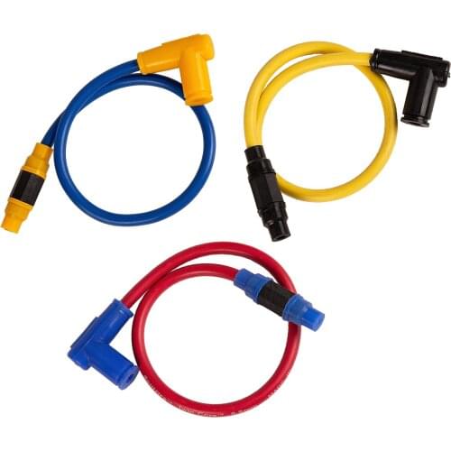 8.8mm Twin Core Racing Power Cable 12V Ignition Coil for Motorcycle ATV Quad Dirt Pit Trail Motor Bike Motocross Go Kart Cart