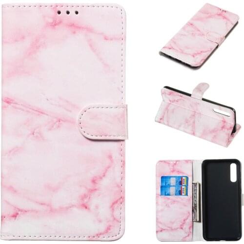 A50 Flip Wallet Case for Samsung Galaxy A50 A30 A70 Book Style Phone Case for Samsung A10 A20 A60 Marble Leather Cases Coque