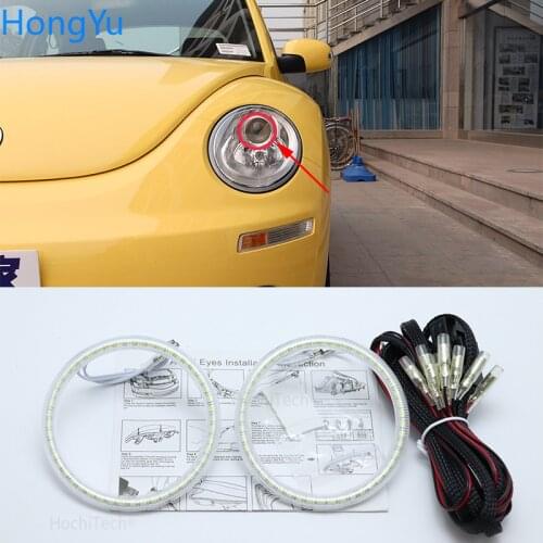 For Volkswagen VW Beetle 2006 2007 2008 2009 2010 Super Bright white color 3528 SMD led Angel Eyes kit daytime running light DRL