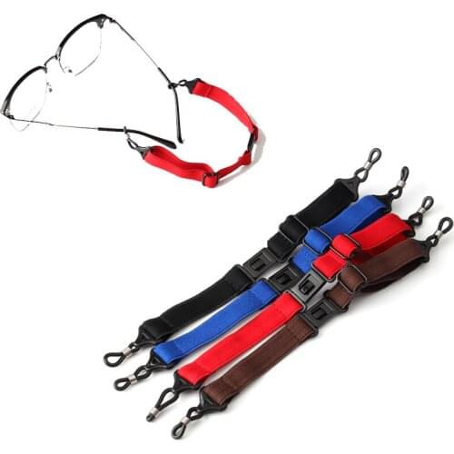Eyewear outdoor sport stretchy eyeglass strap band lanyard cords retainer holder spectacle chain with quick release button