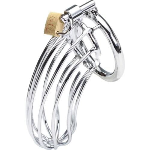 Hot Male Chastity Device Ring/ Cock ring ,Male Penis Lock Stainless steel Lockable Cage Sex Toys For Man Use penis ring
