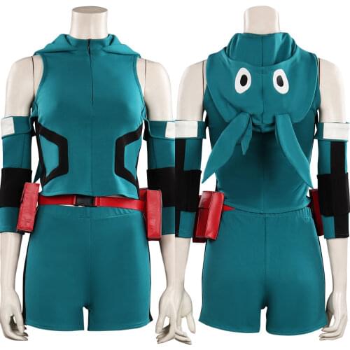 My Hero Academia Midoriya Izuku Cosplay Costume Top Shorts Outfits Halloween Carnival Suit