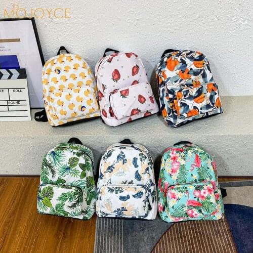 Fashion Cute Women Oxford Cloth Printing Designed Backpack Casual Large Capacity Handbags Students School Shoulder Bags