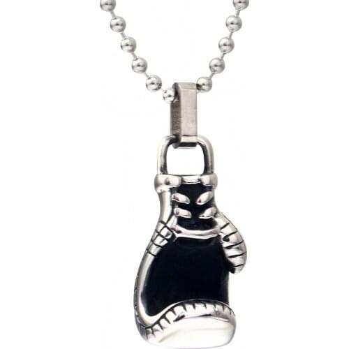 Power Boxing necklace 316 stainless steel good quality rock Fist necklaces macho jewelry dropship