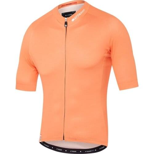 Summer Attaquer Men 2021 Pure Color Breathable Short Sleeve Mountain Bike Cycling Jersey Wear Clothes Maillot Ropa Ciclismo MTB
