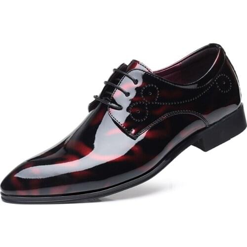 New High Quality Genuine Leather Men Brogues Shoes Lace-up Bullock Business Dress Men Oxfords Shoes Male Formal Shoes Men