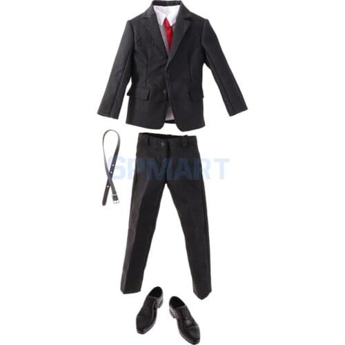 1/6 Male Gentleman Business Suit Outfit PU Leather Shoes Set for 12'' Enterbay Action Figures Clothing Accessories