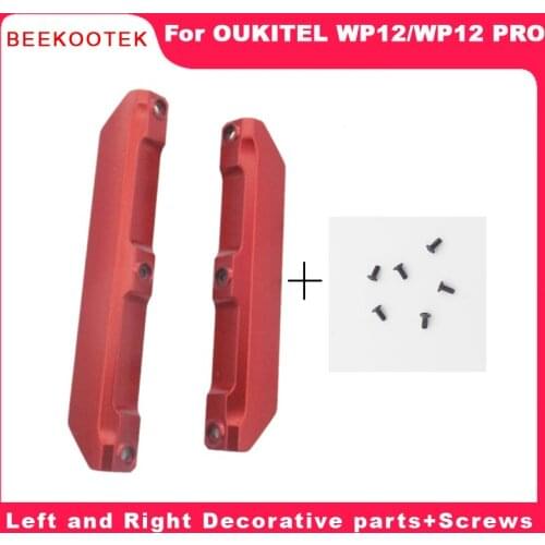 Original WP12 Left and Right Decorative parts Left Right Sidebar Frame+Screws Repair Replacement Part For OUKITEL WP12 Pro Phone