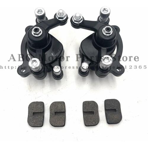 Front Rear Disc Brake Caliper Pads For 43cc 47cc 49cc Chinese Mini Moto Kids ATV Quad Minimoto Dirt Pocket Bike Gas Scooter