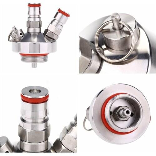 Stainless Steel Beer Connector Beer Spear Quick Fitting Connector for Home Brew Marking Mini Keg Dispenser