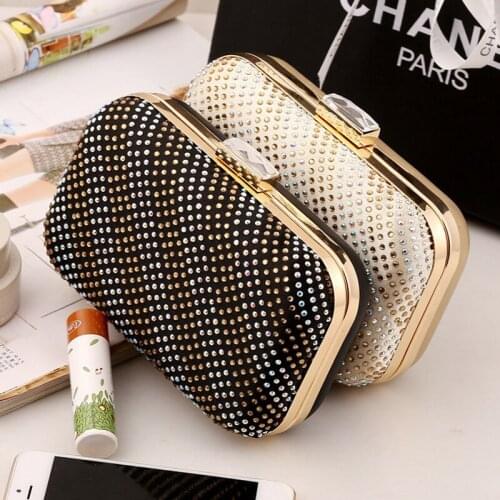 Day Clutch Handbags Metal Luxury Party Retro Holder Purse Messenger Wedding Diamonds Evening Bags