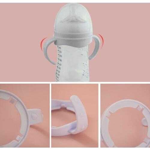 Bottle Grip Handle for Avent Natural Wide Mouth PP Glass Feeding Baby Bottle