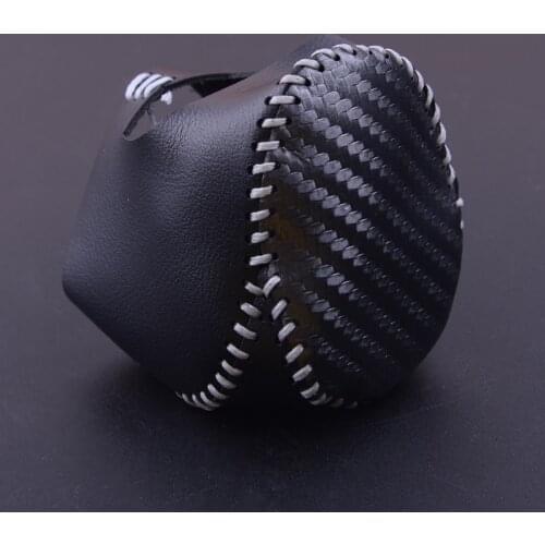 Beler Gear Shift Knob Leather Head Handbrake Grip Cover Shell Trim Fit For Toyota C-HR CHR 2016 2017 2018 Car Styling