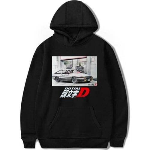 Initial D Anime Hoodies Toyota AE86 Printed Hoodies Male Fashion Hooded Female Streetwear Sweatshirt JDM Automobile Culture Tops