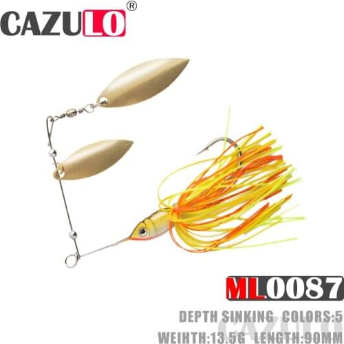 Sinking Spinnerbait Fishing Accessories Lure Isca Artificial Weights 13.5g 9cm Baits Spoon Wobblers Goods For Carp Tackle Leurre
