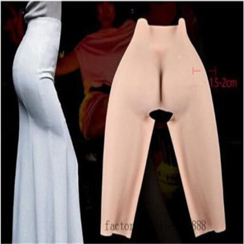 Fashion Latest Full Silicone Pads Buttocks And Hips Fake Enhancer Body Shaper Pants Underwear Coslpay Handmade