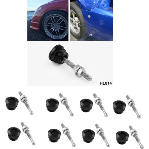 Universal 0.87''/ 22mm Diameter Aluminum Quick Release Latch (Pack of 8, Black)