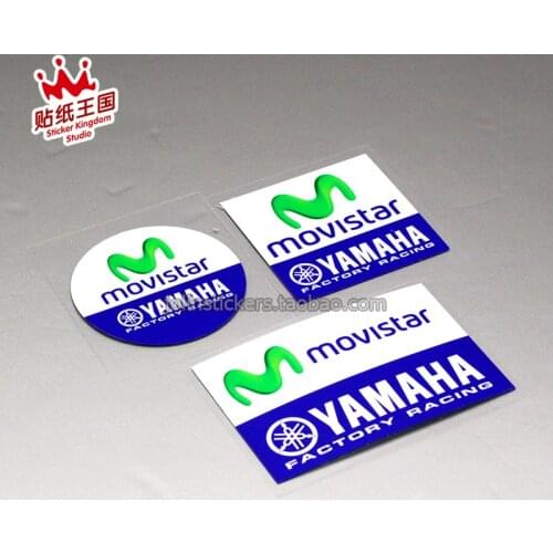 For Yamaha MOVISTAR GP Team R1 R3 R6 FZ1 FZ8 FZ6 Motorcycle Motor Bike Decal Waterproof Sticker 06