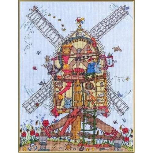 Top Quality lovely counted cross stitch kit bothy threads windwill, Cut Thrus Windwill