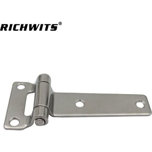 Stainless steel 316 high polished marine grade heavy duty T hinge casting hinge for boat and yacht boat deck hinge