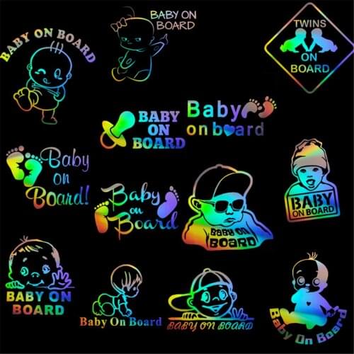 Baby on Board Funny Sticker Car Window Bumper Truck Taxi School Bus Vinyl Decal
