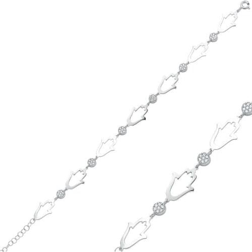 Tevuli 925 Sterling Silver Fatma Master Hand Womens Bracelet