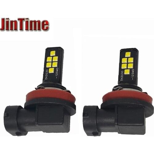 1pcs H11 HB3 HB4 Led Headlight Fog Lights Bulb 9006 9005 3030 12SMD 6500K White Car Driving Running Lamp Auto Light LED 12V 24V