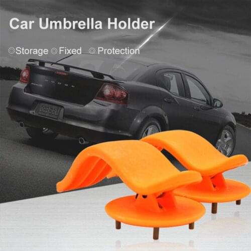 2Pcs/Set Car Trunk Organizer For Umbrella Paraguas Mounting Bracket Holder Auto Clips Storage Hook Accessories Interior Coche