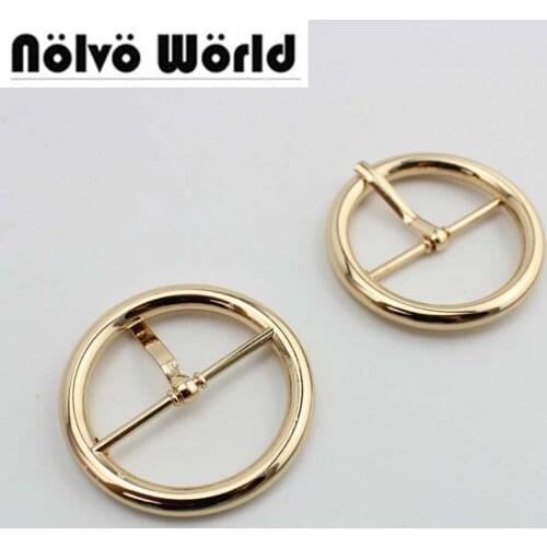 30pcs 19 25 32mm High qualitylight Polished turnbuckle zinc alloy square pin buckle bags/belts pin buckle round pipe buckles