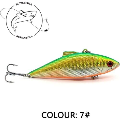 3D Eyes Anti-Corrosion Bionic Professional Fishing Lure Hard Bait 8CM/13.3G Artificial VIB Freshwater Plastic Fishing Bait