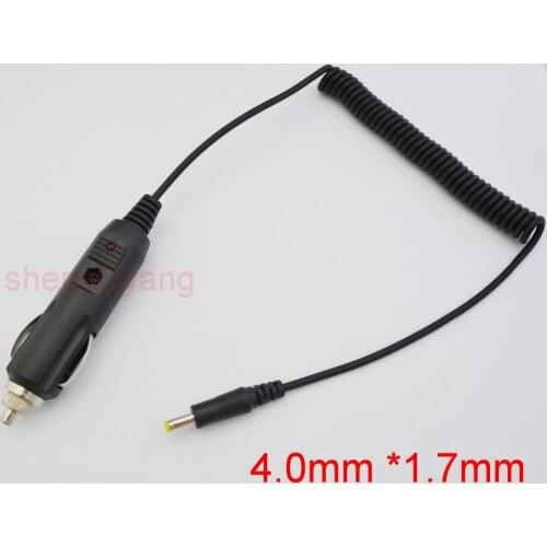 500pcs High-quality, all-copper car charger 12V / 24V Power adapter Cigarette Lighter 1.5M DC 4.0mm x1.7mm Free shipping
