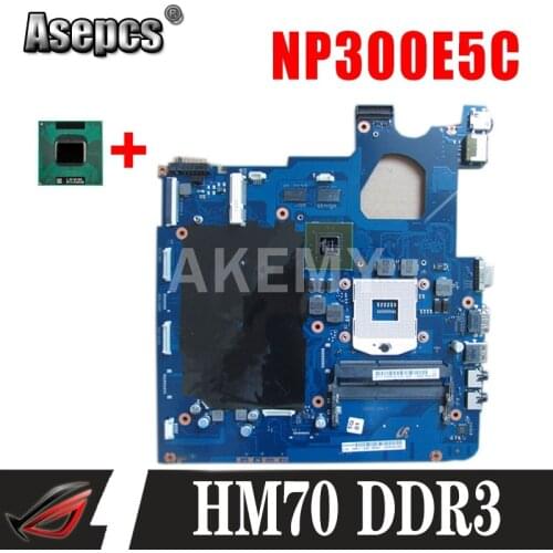 AKemy Laptop motherboard for Samsung NP300E5C PC Mainboard BA92-11483A BA41-02097A HM70 full tesed DDR3