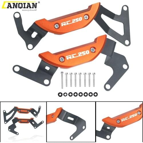 Motorcycle Accessories CNC Alumimum Engine Guard Cover and protector Crap Flap For RC 250 RC250 2017 2018 2019 2020