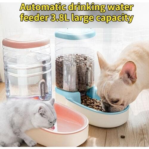 Pet Automatic Water Dispenser Feeder 3.8L High-capacity Smooth and Won't Get Stuck Food Grade Materials Are Used