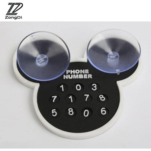 ZD Car-Styling Cartoon Temporary Parking Card For BMW E46 E60 Ford focus 2 Mazda 3 Volkswagen Polo Golf 4 Skoda octavia Kia rio